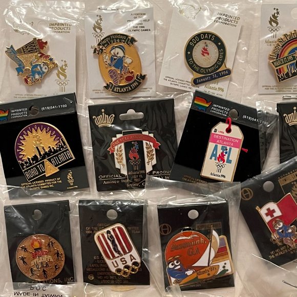1996 Olympic Pin Lot Collection Set of 118 ~ all different ~ FREE SHIPPING - Picture 2 of 11